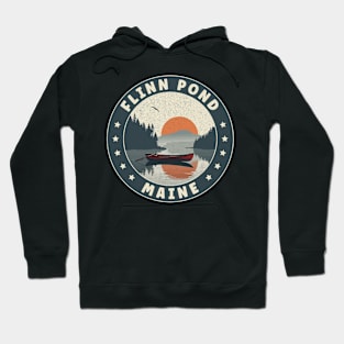 Flinn Pond Maine Sunset Hoodie